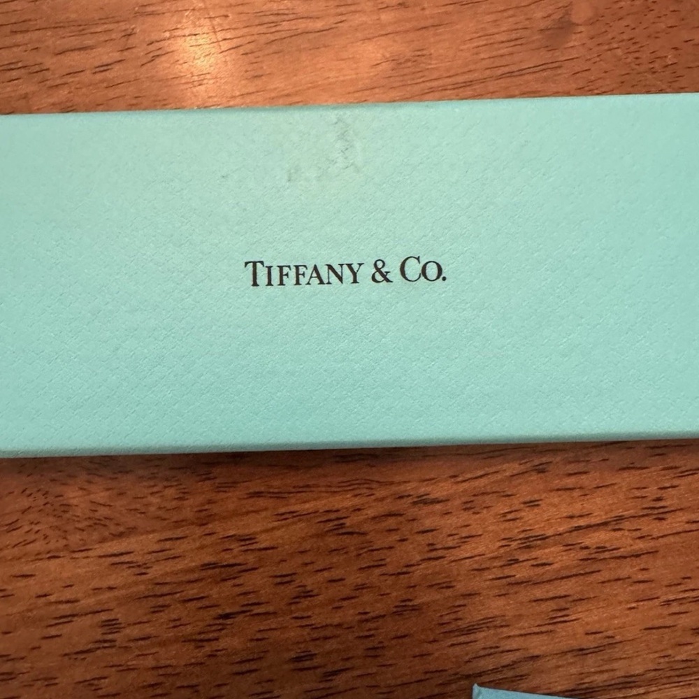 TIFFANY & CO. T Clip Ballpoint Pen Silver / Gold Tone In Original Box Germany - Picture 8 of 8